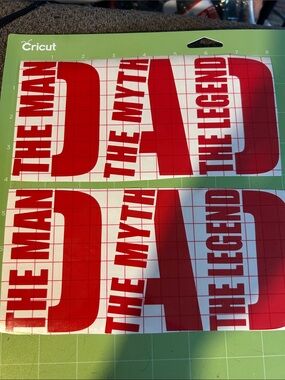 Cricut Dad Vinyl Decals Set